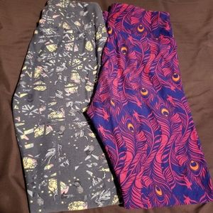 GONE 2 LuLaRoe leggings - Peacock O/S